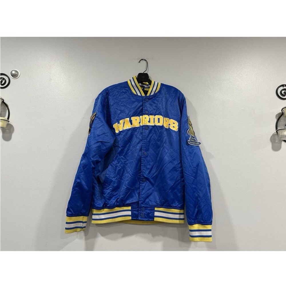 Pro Standard Warriors Satin Jacket Large L FLAW AS IS